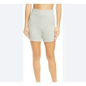 Skims Small Medium Bone Cozy Knit Fuzzy Shorts